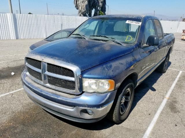 1D7HA18D83J631354 - 2003 DODGE RAM 1500 S BLUE photo 2