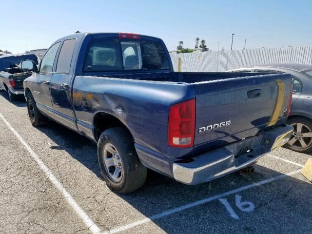 1D7HA18D83J631354 - 2003 DODGE RAM 1500 S BLUE photo 3