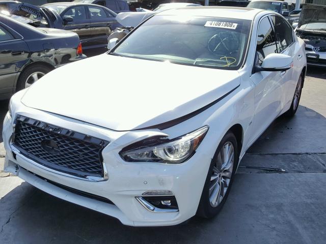 JN1EV7AR6JM438158 - 2018 INFINITI Q50 LUXE WHITE photo 2