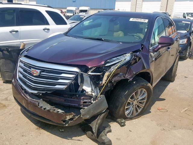 1GYKNDRS2HZ306706 - 2017 CADILLAC XT5 LUXURY BURGUNDY photo 2