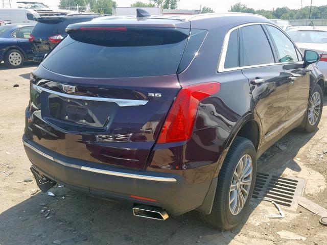 1GYKNDRS2HZ306706 - 2017 CADILLAC XT5 LUXURY BURGUNDY photo 4