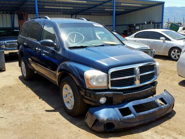 1D4HB48N54F155752 - 2004 DODGE DURANGO SL BLUE photo 1