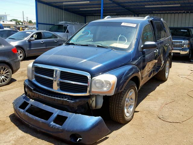 1D4HB48N54F155752 - 2004 DODGE DURANGO SL BLUE photo 2