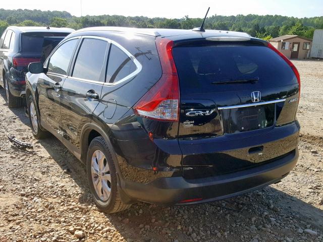 2HKRM4H77DH685871 - 2013 HONDA CR-V EXL BLACK photo 3