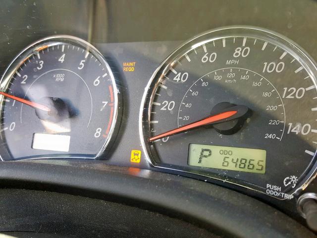 5YFBU4EE8DP102148 - 2013 TOYOTA COROLLA BA BLACK photo 8