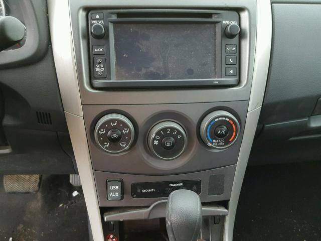 5YFBU4EE8DP102148 - 2013 TOYOTA COROLLA BA BLACK photo 9