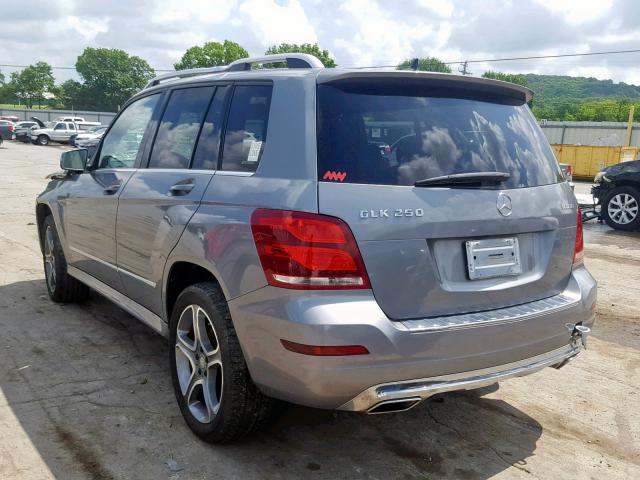 WDCGG0EB4EG273360 - 2014 MERCEDES-BENZ GLK 250 BL GRAY photo 3