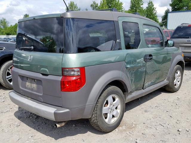 5J6YH28605L020586 - 2005 HONDA ELEMENT EX GREEN photo 4