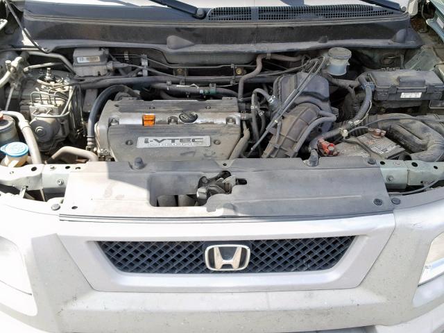 5J6YH28605L020586 - 2005 HONDA ELEMENT EX GREEN photo 7