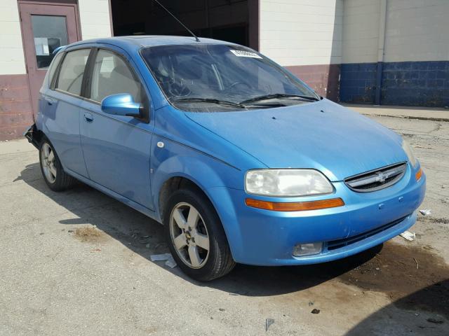 KL1TD66657B768532 - 2007 CHEVROLET AVEO BASE Көк фото 1