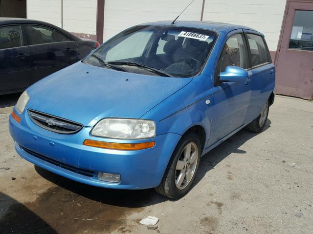 KL1TD66657B768532 - 2007 CHEVROLET AVEO BASE Көк фото 2