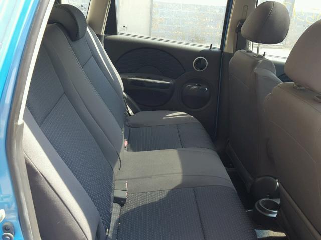 KL1TD66657B768532 - 2007 CHEVROLET AVEO BASE Көк фото 6