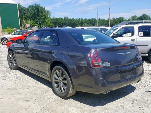 2C3CCAGG7EH342078 - 2014 CHRYSLER 300 S GRAY photo 3