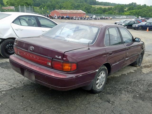 JT2SK13E4N0064364 - 1992 TOYOTA CAMRY XLE MAROON photo 4