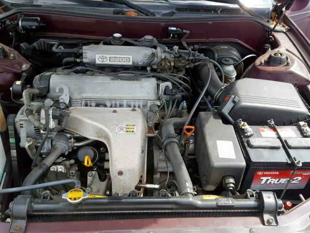 JT2SK13E4N0064364 - 1992 TOYOTA CAMRY XLE MAROON photo 7