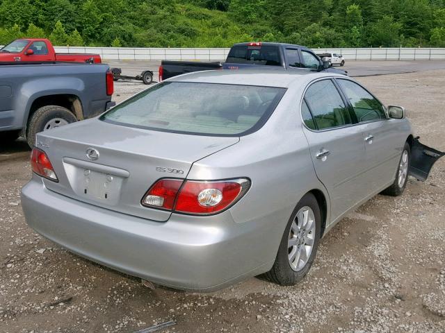 JTHBF30G520037648 - 2002 LEXUS ES 300 SILVER photo 4