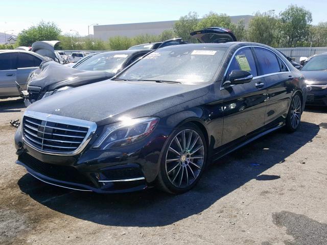 WDDUG8CB5FA142314 - 2015 MERCEDES-BENZ S 550 BLACK photo 2