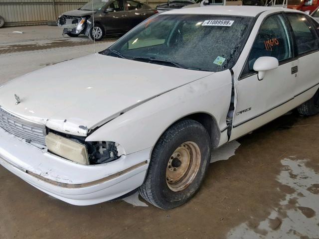 1G1BL53E2MW166519 - 1991 CHEVROLET CAPRICE WHITE photo 9