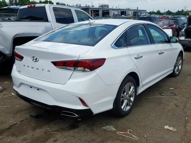 5NPE34AF5KH731925 - 2019 HYUNDAI SONATA LIM WHITE photo 4