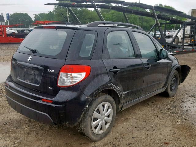 JS2YB5A30B6305197 - 2011 SUZUKI SX4 BLACK photo 4