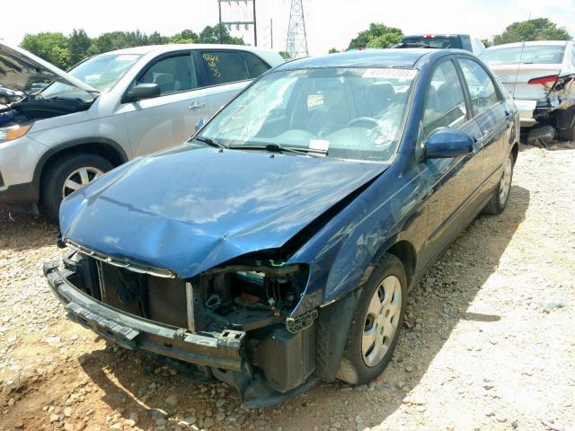 KNAFE121385559481 - 2008 KIA SPECTRA EX BLUE photo 2