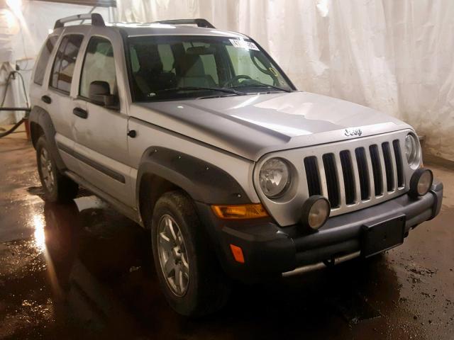 1J8GL38K96W117569 - 2006 JEEP LIBERTY RE SILVER photo 1