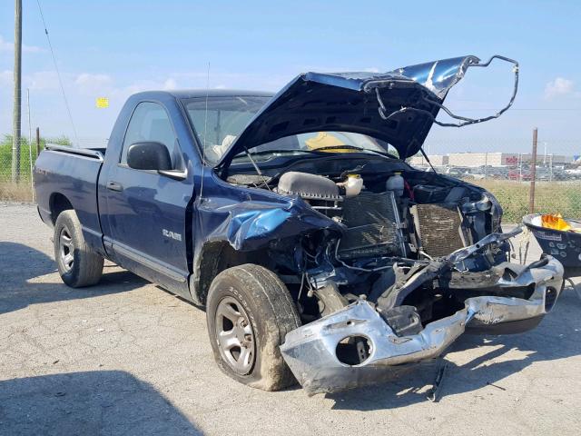 1D7HA16KX8J139658 - 2008 DODGE RAM 1500 S BLUE photo 1