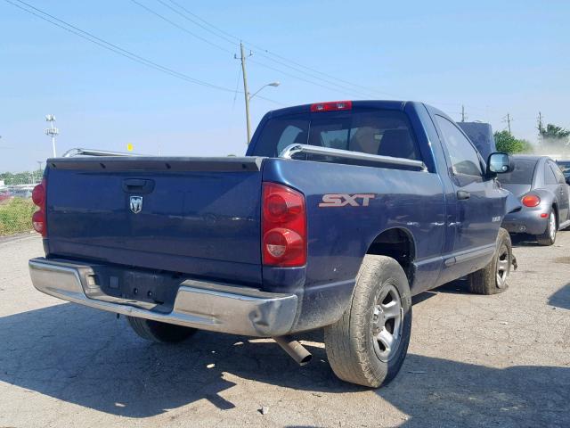 1D7HA16KX8J139658 - 2008 DODGE RAM 1500 S BLUE photo 4