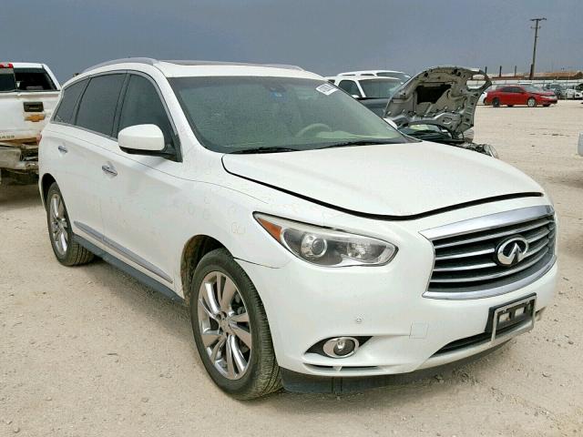 5N1AL0MM8DC348668 - 2013 INFINITI JX35 WHITE photo 1