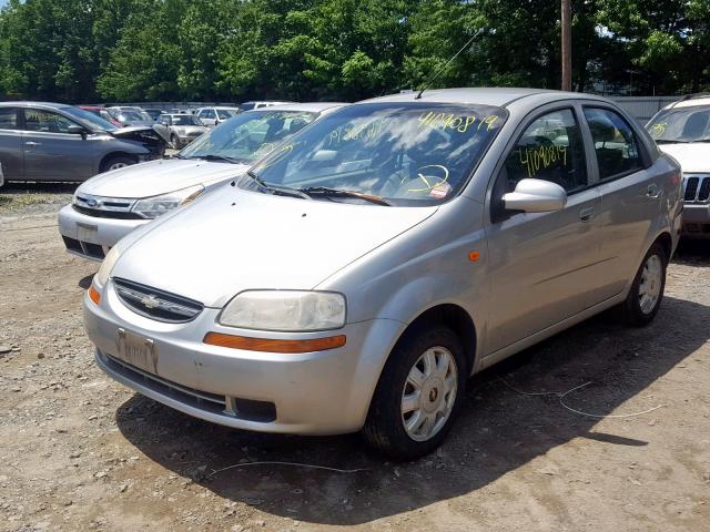 KL1TJ52674B178644 - 2004 CHEVROLET AVEO LS SILVER photo 2