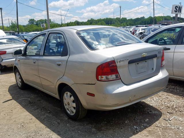 KL1TJ52674B178644 - 2004 CHEVROLET AVEO LS SILVER photo 3