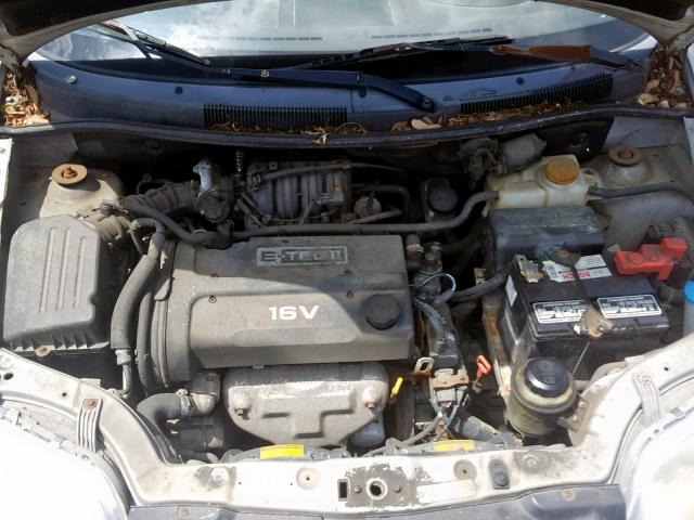 KL1TJ52674B178644 - 2004 CHEVROLET AVEO LS SILVER photo 7