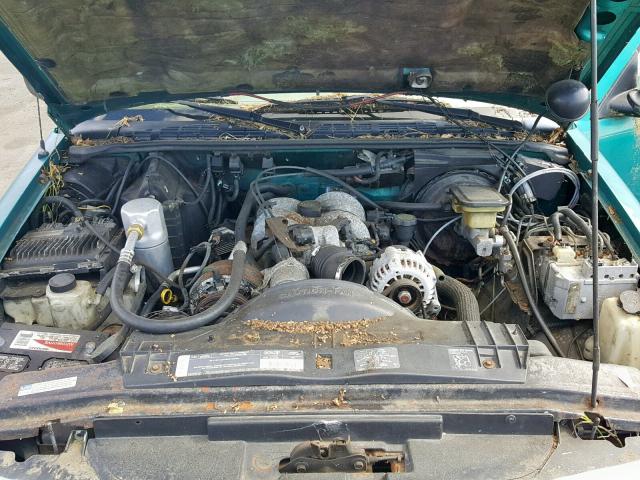 1GNDT13W2SK230622 - 1995 CHEVROLET BLAZER TURQUOISE photo 7