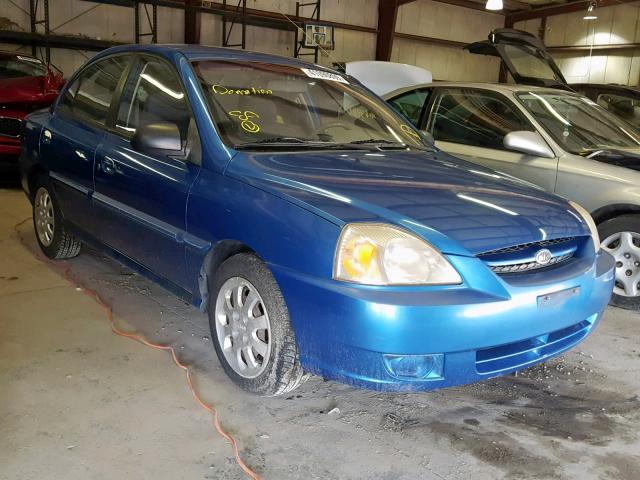 KNADC125446317433 - 2004 KIA RIO BLUE photo 1