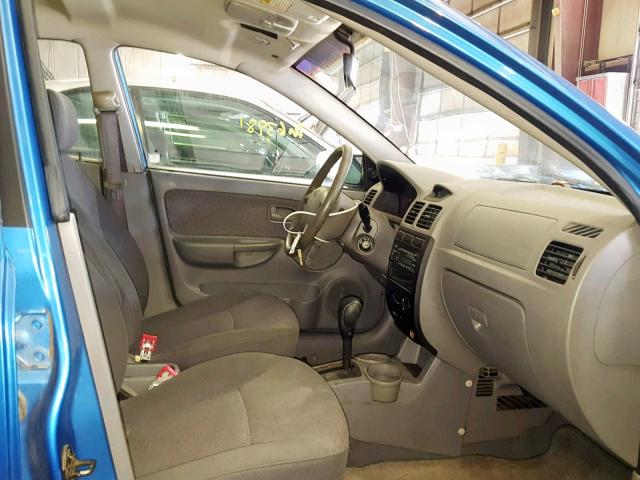 KNADC125446317433 - 2004 KIA RIO BLUE photo 5