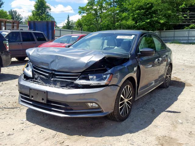 3VWD17AJ3HM405967 - 2017 VOLKSWAGEN JETTA SPOR GRAY photo 2