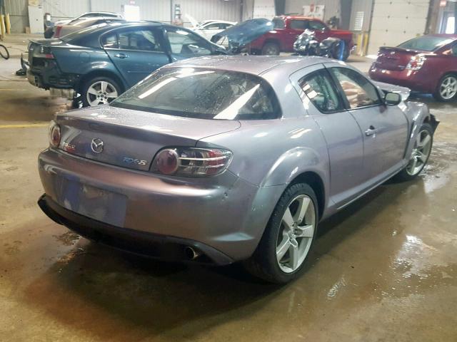 JM1FE17N450157248 - 2005 MAZDA RX8 GRAY photo 4