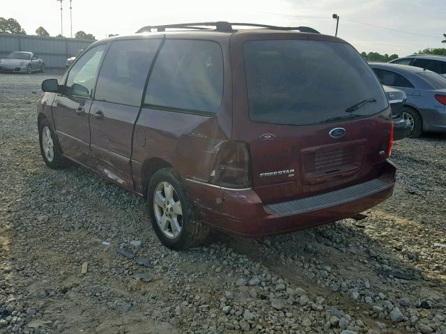 2FMZA52286BA37946 - 2006 FORD FREESTAR S MAROON photo 3