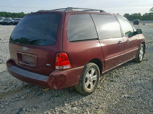 2FMZA52286BA37946 - 2006 FORD FREESTAR S MAROON photo 4