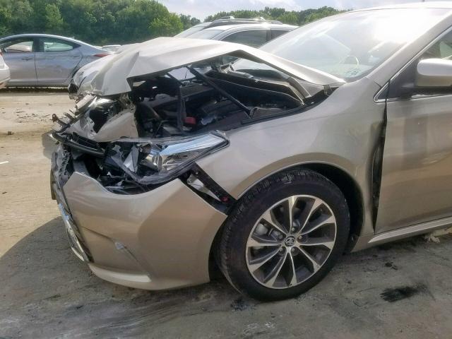 4T1BK1EB1GU194409 - 2016 TOYOTA AVALON XLE TAN photo 9