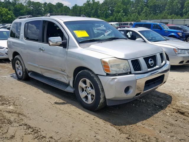 5N1BA08AX7N722622 - 2007 NISSAN ARMADA SE SILVER photo 1