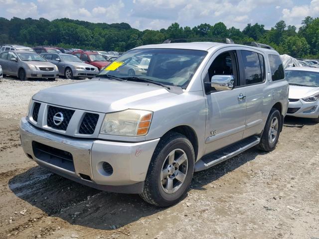 5N1BA08AX7N722622 - 2007 NISSAN ARMADA SE SILVER photo 2