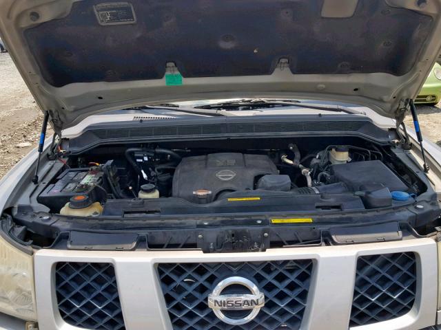 5N1BA08AX7N722622 - 2007 NISSAN ARMADA SE SILVER photo 7