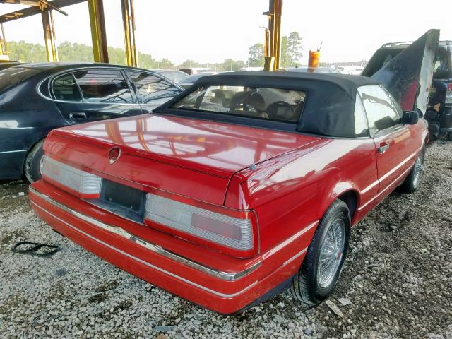 1G6VR3176JU101436 - 1988 CADILLAC ALLANTE RED photo 4