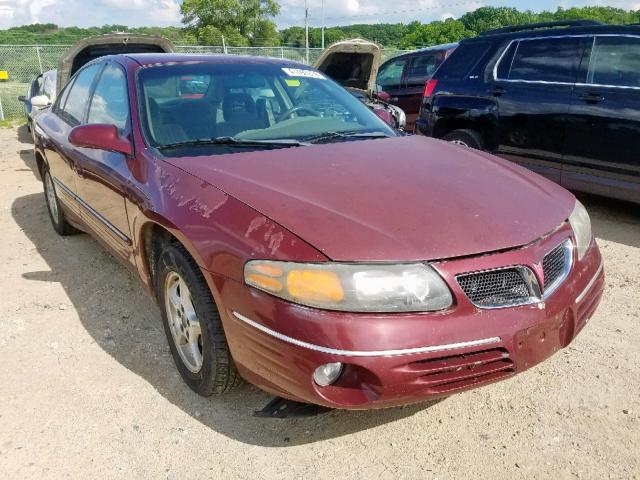 1G2HX54K714288427 - 2001 PONTIAC BONNEVILLE MAROON photo 1