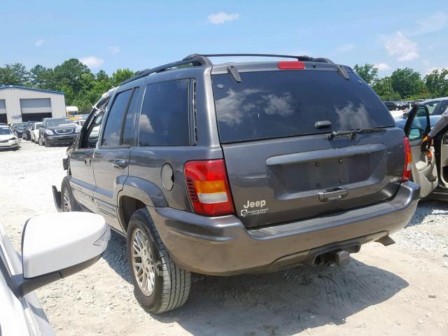 1J4GX58N84C201540 - 2004 JEEP GRAND CHER GRAY photo 3