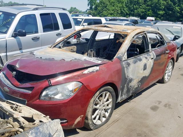 1G1ZK57B29F182163 - 2009 CHEVROLET MALIBU LTZ ბურგუნდია ფოტო 2
