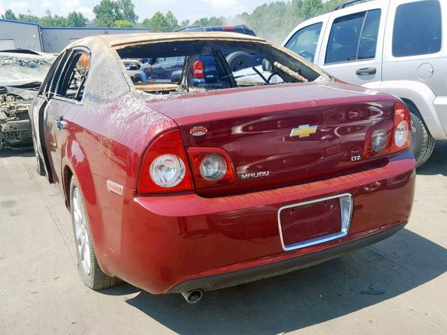 1G1ZK57B29F182163 - 2009 CHEVROLET MALIBU LTZ ბურგუნდია ფოტო 3