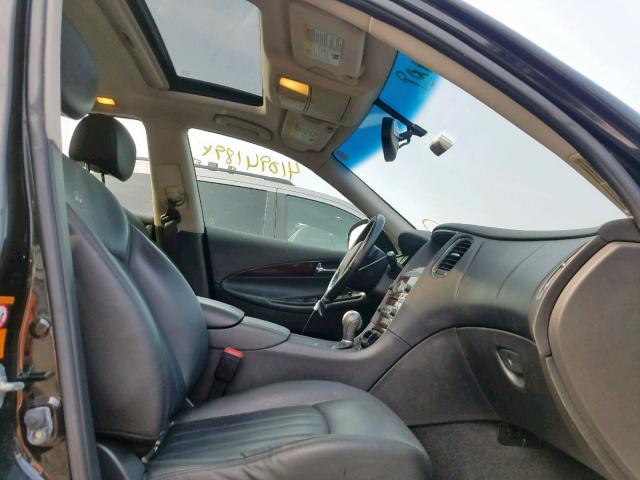 JNKAJ09F18M352032 - 2008 INFINITI EX35 BASE BLACK photo 5