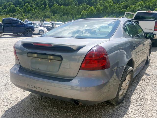 2G2WP552271121984 - 2007 PONTIAC GRAND PRIX GRAY photo 4